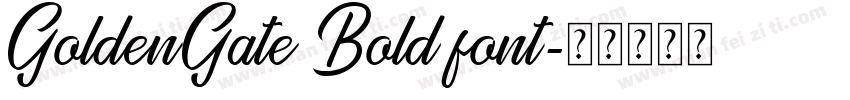 GoldenGate Bold font字体转换